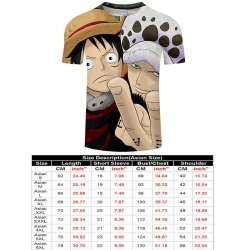 One Piece Full color short sle...