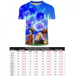 One Piece Full color short sle...