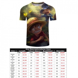 One Piece Full color short sle...