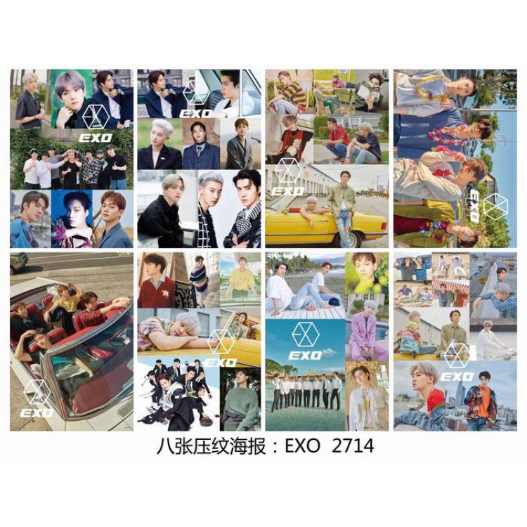 EXO 2374 Poster 42X29CM 8 pcs a set price for 5 sets