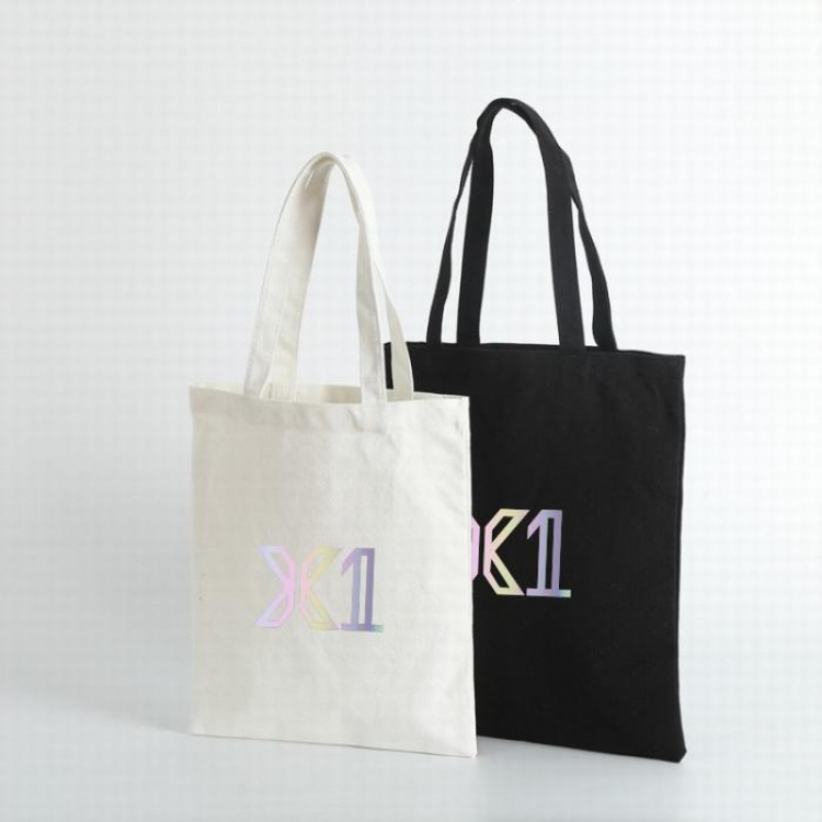 X ONE Around the concert white Canvas shoulder bag storage bag 30X35CM 100G price for 2 pcs Style A