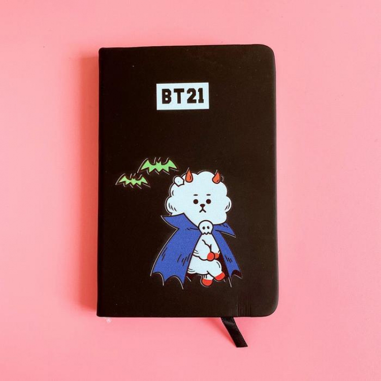 BTS Lamb Cartoon shape PU elastic strap notebook diary 9X14CM 105G price for 5 pcs