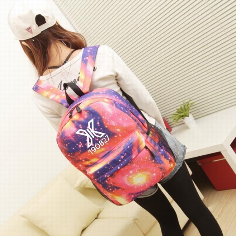 X ONE Around the concert Starry sky Pink Backpack bag 45X31X12CM 420G price for 2 pcs