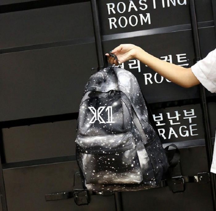 X ONE Around the concert Starry sky black Backpack bag 45X31X12CM 420G price for 2 pcs