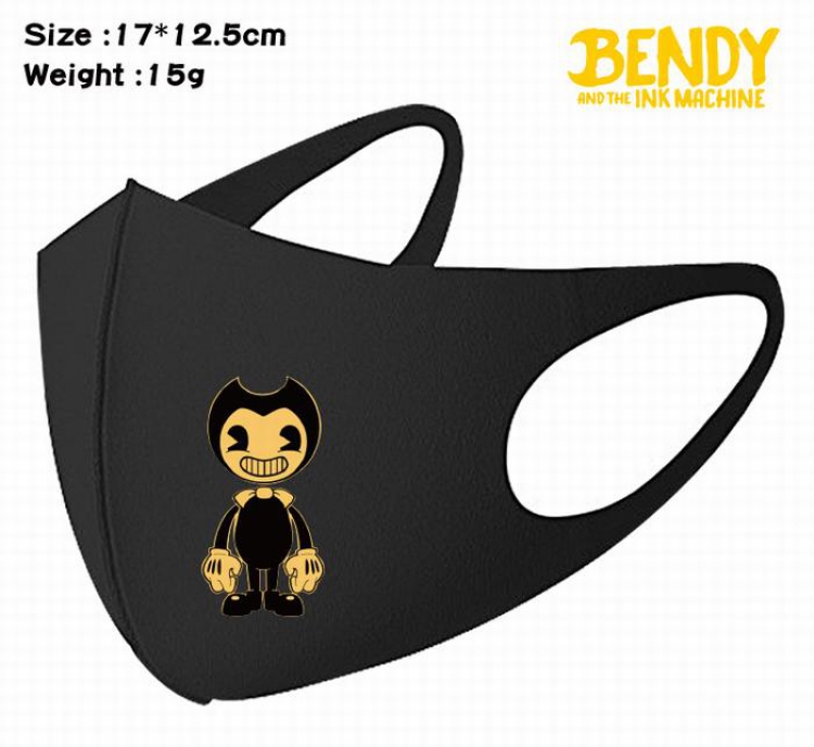 Bendy-1A Black Anime color printing windproof dustproof breathable mask price for 5 pcs