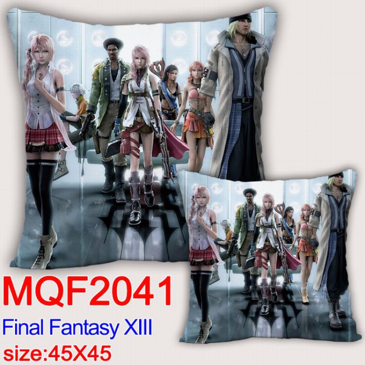 Final Fantasy Double-sided full color pillow dragon ball 45X45CM MQF 2041