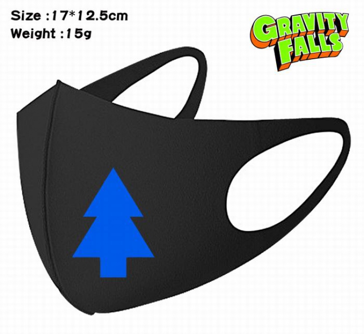 Gravity Falls-4A Black Anime color printing windproof dustproof breathable mask price for 5 pcs