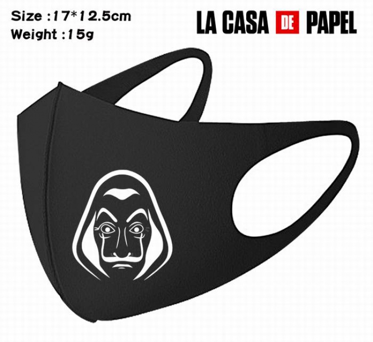 House of Paper -13A Black Anime color printing windproof dustproof breathable mask price for 5 pcs