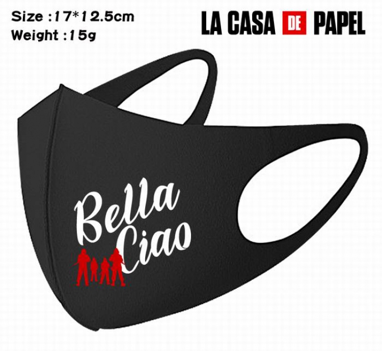House of Paper -14A Black Anime color printing windproof dustproof breathable mask price for 5 pcs