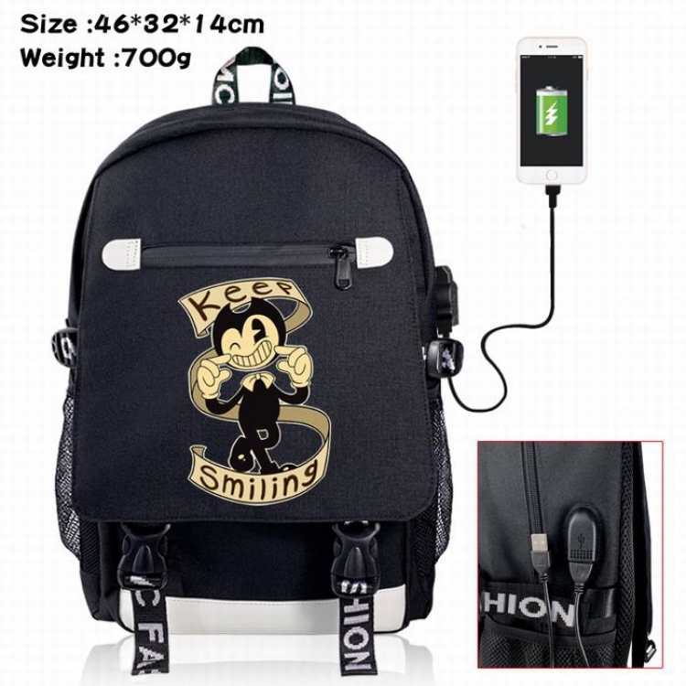 Bendy-12A Black Color data cable Backpack