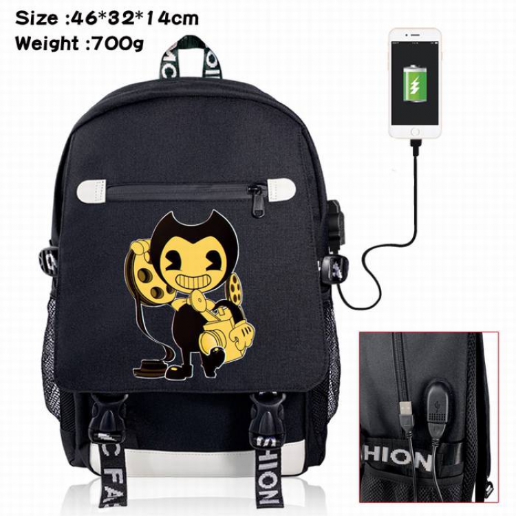 Bendy-3A Black Color data cable Backpack