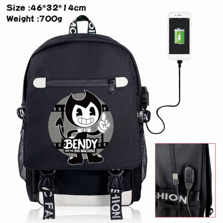 Bendy-5A Black Color data cable Backpack