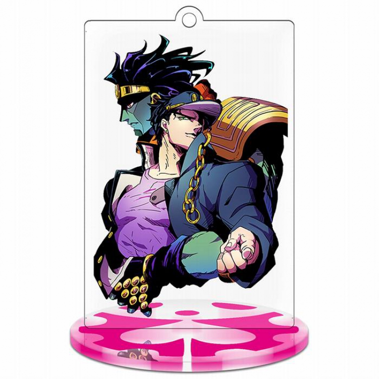 JoJos Bizarre Adventure Stardus Rectangular Small Standing Plates acrylic keychain pendant 9-10CM Style A