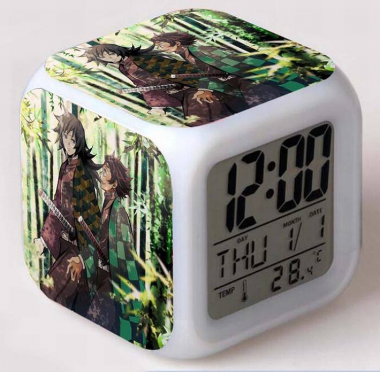 Demon Slayer Kimets-10 Colorful Mood Discoloration Boxed Alarm clock