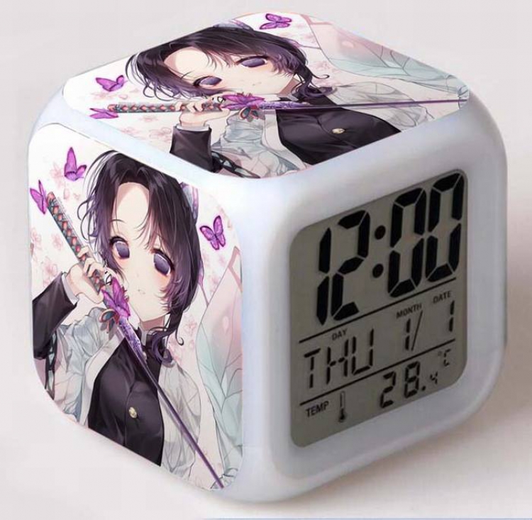 Demon Slayer Kimets-12 Colorful Mood Discoloration Boxed Alarm clock