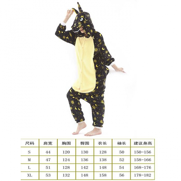 Unicorn Tenma-23 Cartoon Flannel Piece pajamas S M L XL Book three days in advance price for 2 pcs