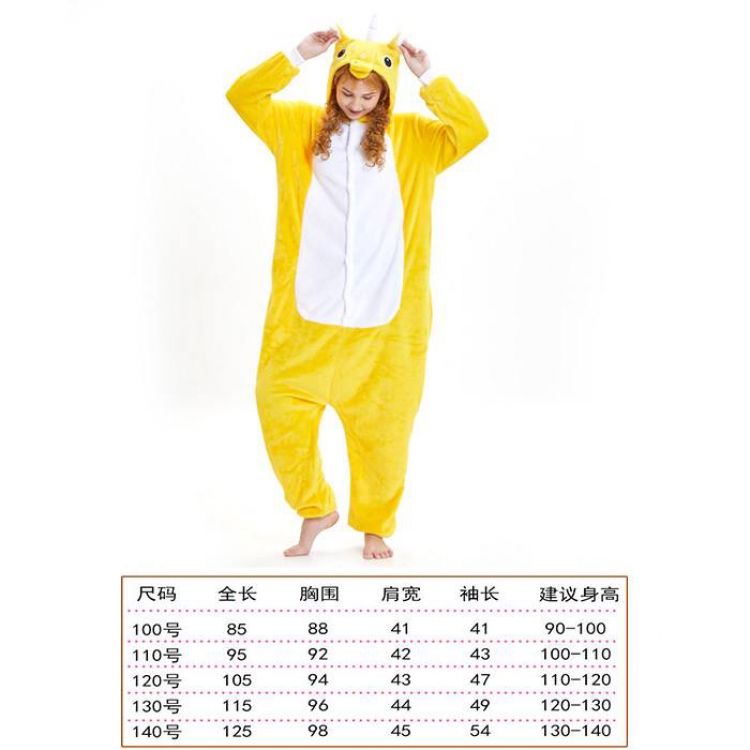 Unicorn Tenma-13 Children's Cartoon Flannel Piece pajamas Book three days in advance price for 2 pcs