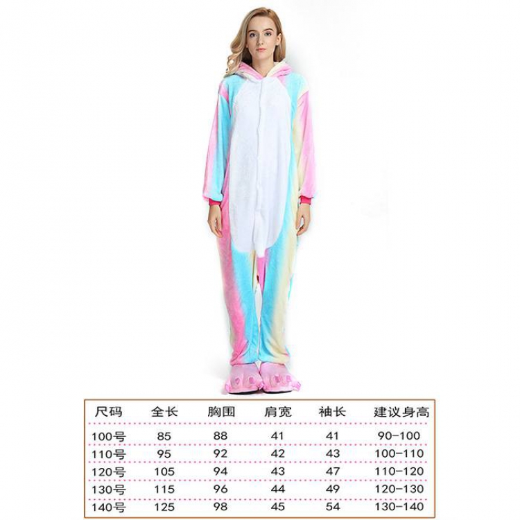 Unicorn Tenma-2 Children's Cartoon Flannel Piece pajamas Book three days in advance price for 2 pcs