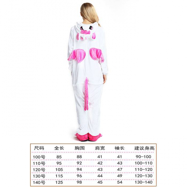 Unicorn Tenma-19 Children's Cartoon Flannel Piece pajamas Book three days in advance price for 2 pcs