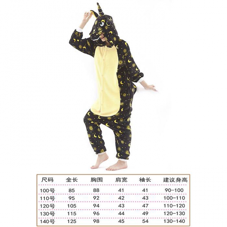 Unicorn Tenma-23 Children's Cartoon Flannel Piece pajamas Book three days in advance price for 2 pcs