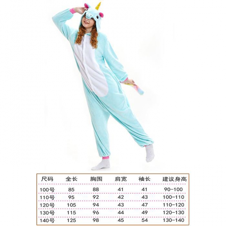 Unicorn Tenma-24 Children's Cartoon Flannel Piece pajamas Book three days in advance price for 2 pcs