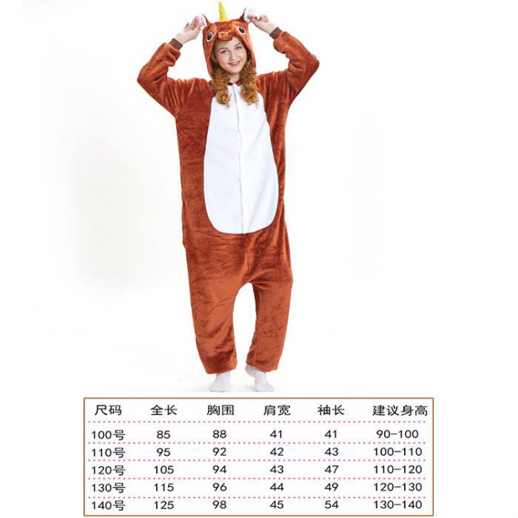 Unicorn Tenma-33 Children's Cartoon Flannel Piece pajamas Book three days in advance price for 2 pcs