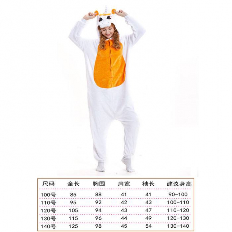 Unicorn Tenma-5 Children's Cartoon Flannel Piece pajamas Book three days in advance price for 2 pcs