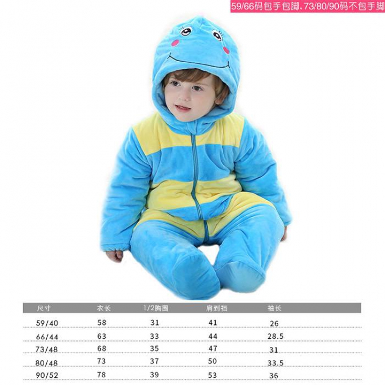 Kingdom of the Oceans-5 Cartoon zipper one-piece pajamas Book three days in advance price for 2 pcs