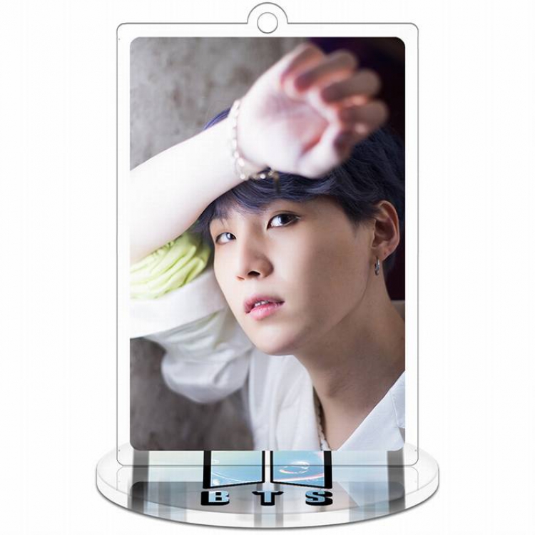 BTS Boy-with-Luv Suga Rectangular Small Standing Plates acrylic keychain pendant 9-10CM