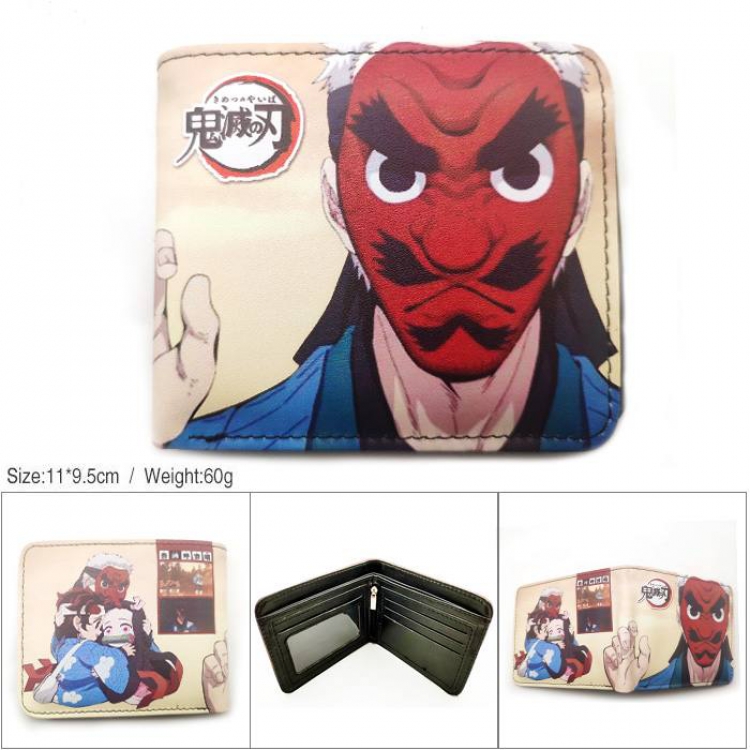 Demon Slayer Kimets Short color picture two fold wallet-HK-515