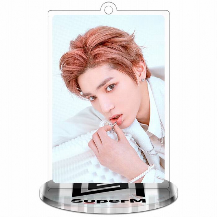 Super M-TaeYong-2 Rectangular Small Standing Plates acrylic keychain pendant 8-9CM