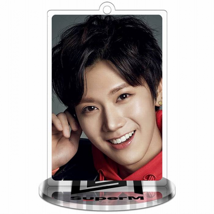 Super M-TEN-2 Rectangular Small Standing Plates acrylic keychain pendant 8-9CM