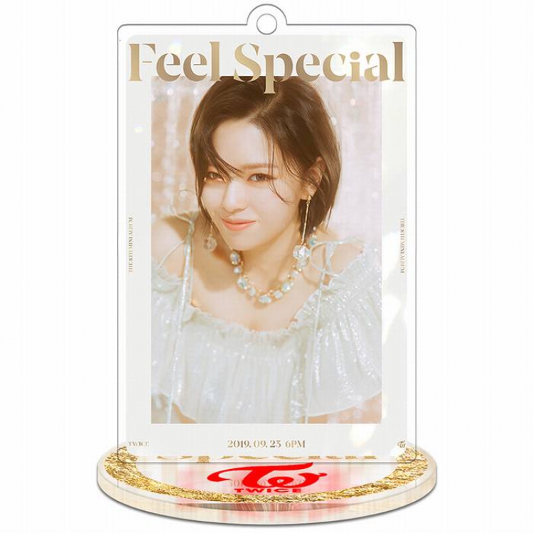 Twice Feel Special-Jeongyeon-2 Rectangular Small Standing Plates acrylic keychain pendant 8-9CM