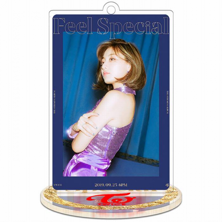 Twice Feel Special-Jihyo-1 Rectangular Small Standing Plates acrylic keychain pendant 8-9CM