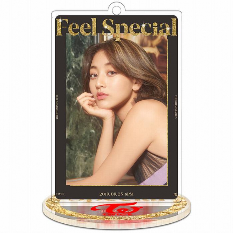 Twice Feel Special-Jihyo-3 Rectangular Small Standing Plates acrylic keychain pendant 8-9CM