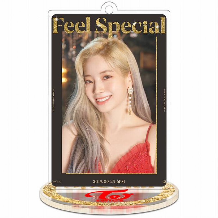 Twice Feel Special-Dahyun-3 Rectangular Small Standing Plates acrylic keychain pendant 8-9CM