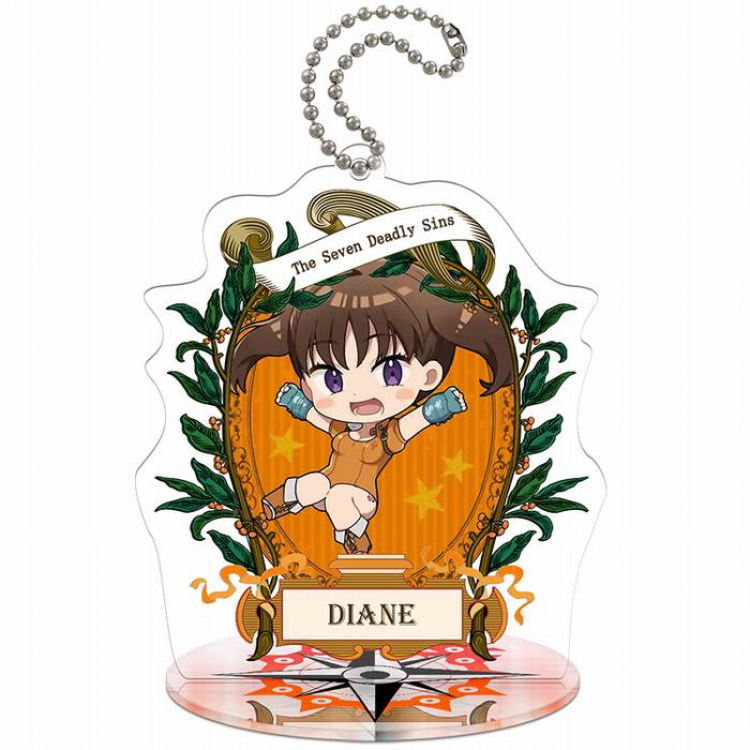 The Seven Deadly Sin-T2-Diane Q version Small Standing Plates Acrylic keychain pendant 8-9CM
