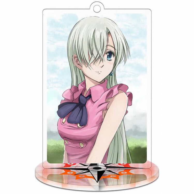 The Seven Deadly Sin Elizabeth Rectangular Small Standing Plates acrylic keychain pendant 8-9CM Style A