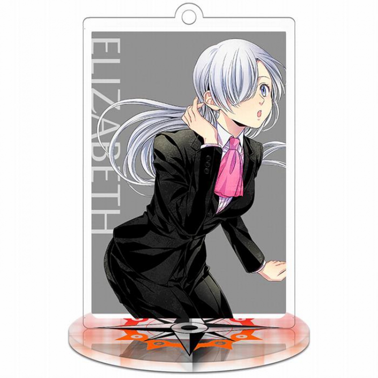 The Seven Deadly Sin Elizabeth Rectangular Small Standing Plates acrylic keychain pendant 8-9CM Style B