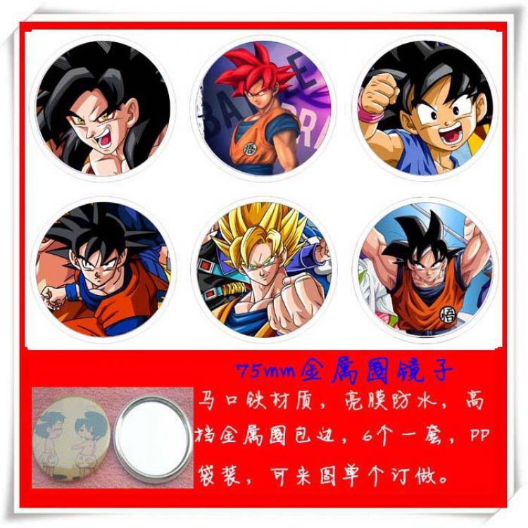 Mirror Dragon Ball Mirror 75mm 6 pcs