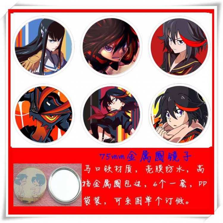 Kill la  Kill Mirror 75mm 6 pcs