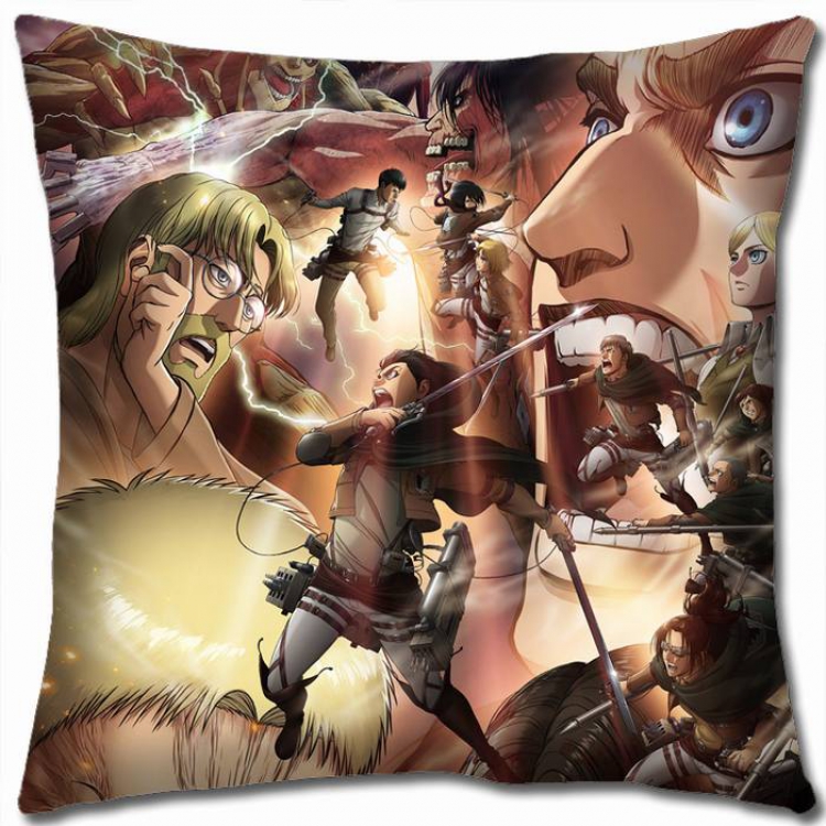 Attack on Titan Double-sided full color pillow cushion 45X45CM-J12-131 NO FILLING