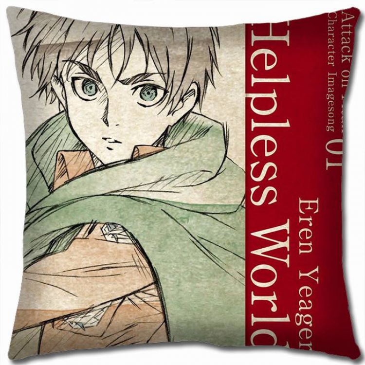 Attack on Titan Double-sided full color pillow cushion 45X45CM-J12-133 NO FILLING