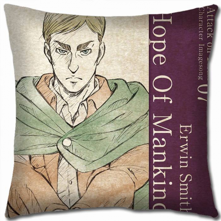 Attack on Titan Double-sided full color pillow cushion 45X45CM-J12-137 NO FILLING