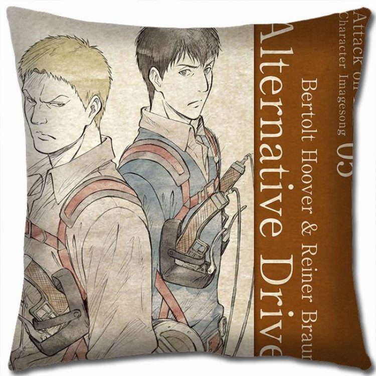Attack on Titan Double-sided full color pillow cushion 45X45CM-J12-138 NO FILLING
