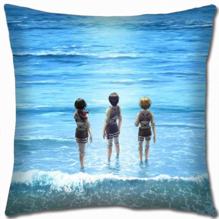 Attack on Titan Double-sided full color pillow cushion 45X45CM-J12-145 NO FILLING
