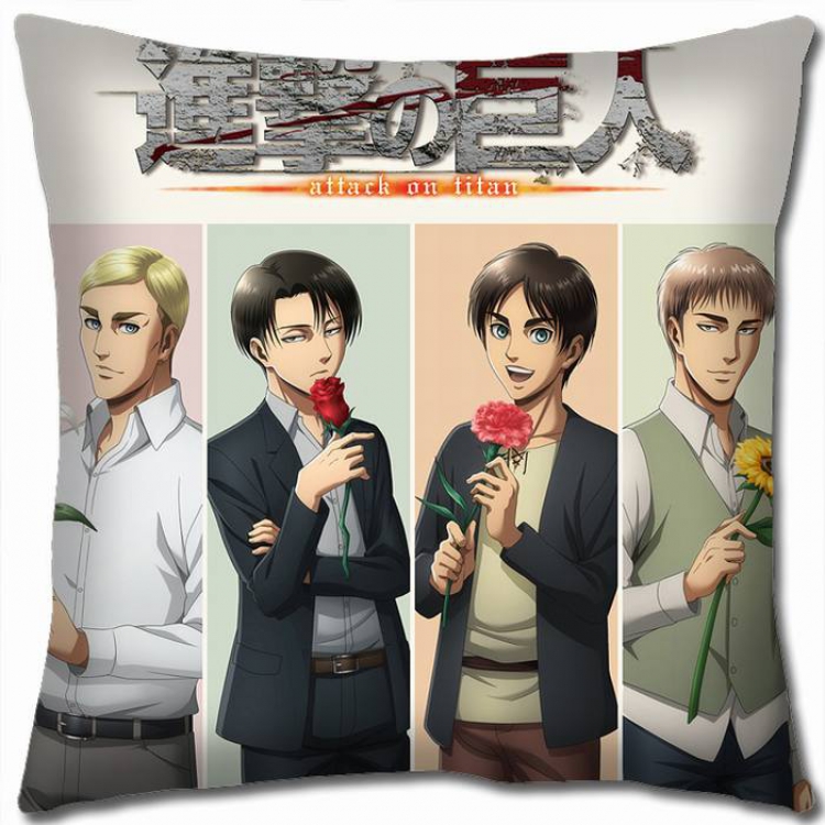 Attack on Titan Double-sided full color pillow cushion 45X45CM-J12-147 NO FILLING