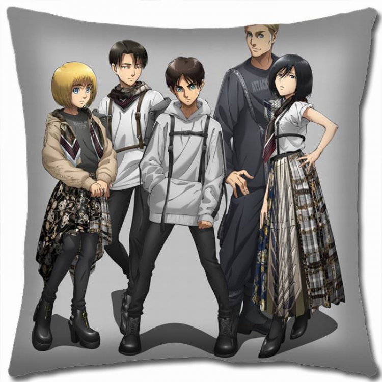 Attack on Titan Double-sided full color pillow cushion 45X45CM-J12-152 NO FILLING