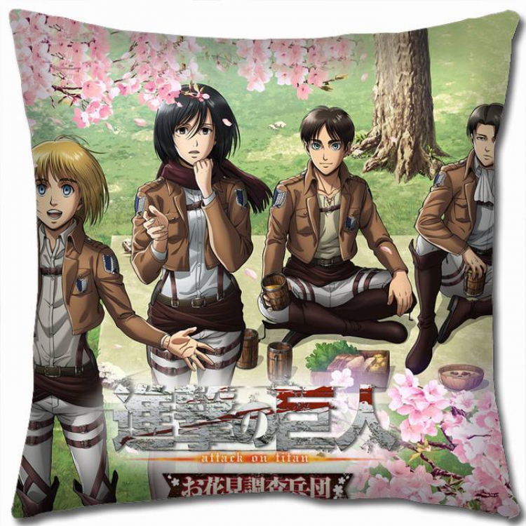 Attack on Titan Double-sided full color pillow cushion 45X45CM-J12-153 NO FILLING