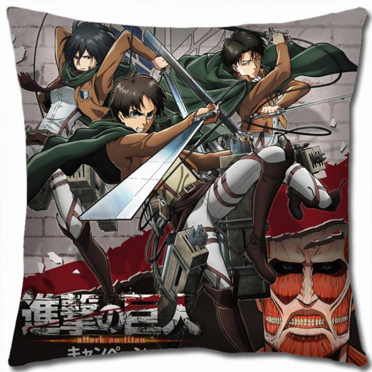 Attack on Titan Double-sided full color pillow cushion 45X45CM-J12-164 NO FILLING